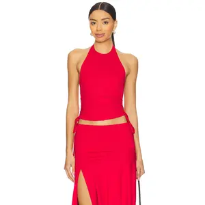 superdown Cammie Halter Top in Red