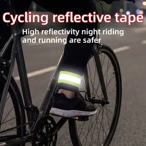 2 Pcs Reflective Velcro Straps for Outdoor Sports, Adjustable Night Running and Cycling, Safety and Group Marking, Wrist Band