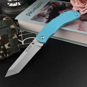 Multi-Function Pocket Folding Knife 440C Steel Blade Nylon Fiber Handle Outdoor Camping Knives Portable Folding Knife Outdoor Multifunctional Tools Portable Multipurpose Knives for Camping, Hiking, Fishing, Survival Gear