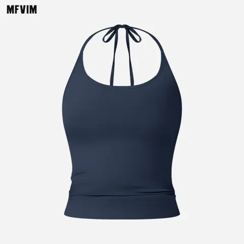 Women's Knitting Compression Tank Top Workout Clothes - Solid Plain Gym Tops with Built-in Bra Pads, Sweat-Dry Fast, Yoga-Ready Hold, 78% Polyamide 22% Elastane Flexes, for Yoga & Running