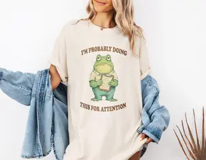 Funny ABA Therapist Shirt, I'm Probably Doing This For Attention, RBT Gift, BCBA Tee, Special Education Behavior Analyst T-shirt