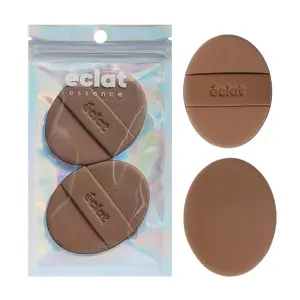 éclat Rubycell Oval Cushion Puff Set 2pcs – Latex Free Foundation & Finger Puffs