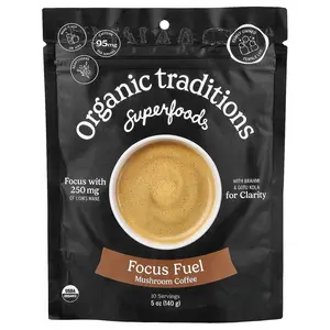 Organic Traditions Superfoods, Focus Fuel Mushroom Coffee, 5 oz (140 g)