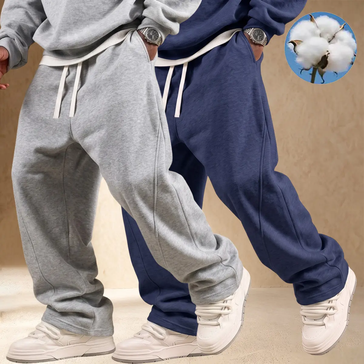 【JOGWAVE】Men’s Long Pants Men’s Casual Sports Pants Knit Long Pants Men’s Fashion Men’s Long Pants Casual Pants