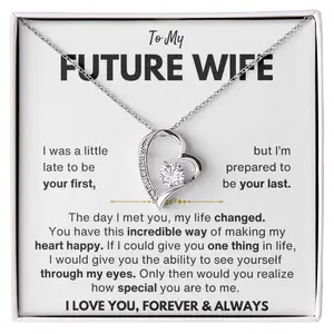To My Future Wife Your Last Forever Love Necklace Gift Set