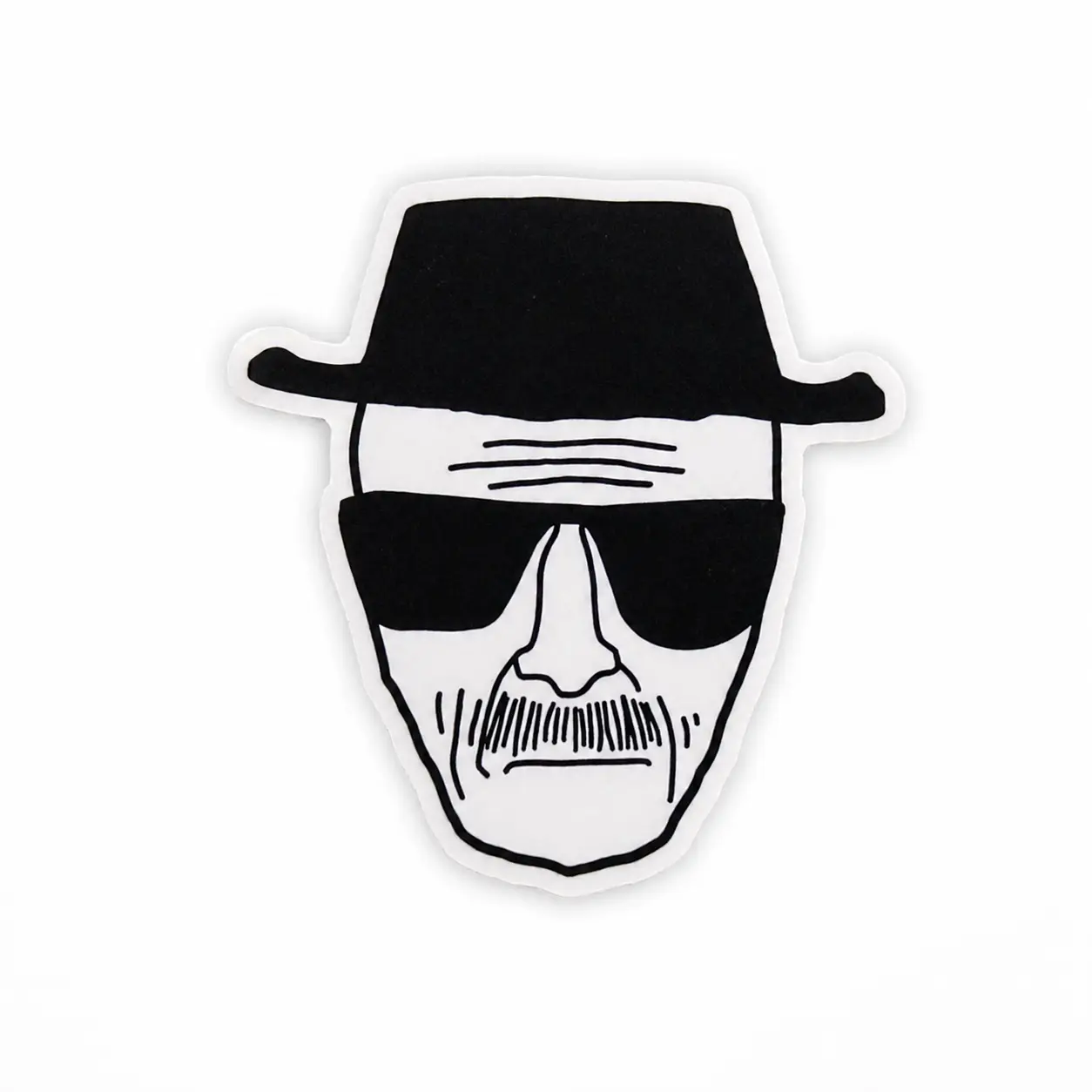 Breaking Bad Heisenberg Sticker – Matte Vinyl Laptop & Water Bottle Decal