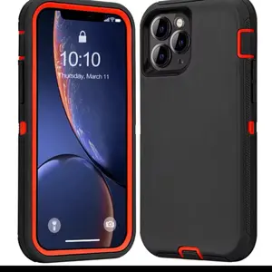 Otter Armor Box Shockproof Defender Phone Case for Iphone 16 11 12 13 14 15 Pro Max XSMAX 7 8 SE2 16E Hard Back Cover with Clip Protection Protective Smartphone Cellphone Casing Safety Durable Teal