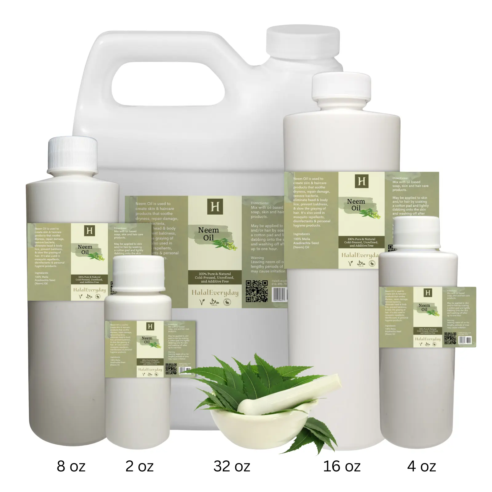Neem Oil | Cold-pressed Carrier Oil | All Natural, No Additives |