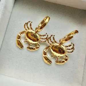 Crab Huggies Earrings