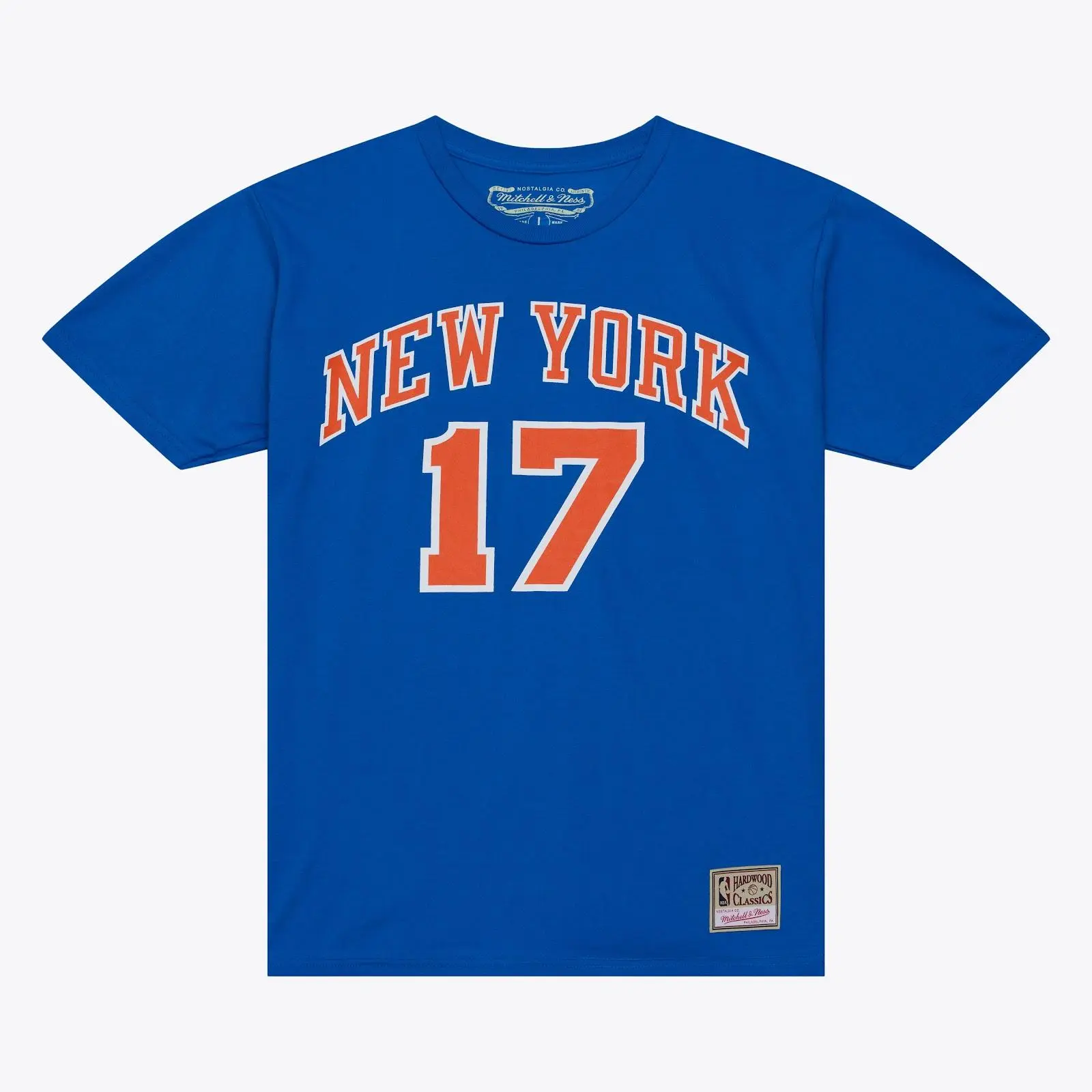 Jeremy Lin New York Knicks Blue Name & Number T-Shirt NBA Throwback Tee Graphic Vintage Fan Gear