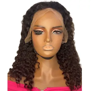 Noryah Burmese Curly Wig | Choose Your Length 12" 16" 20" | Transparent Lace Front | 100% Human Hair