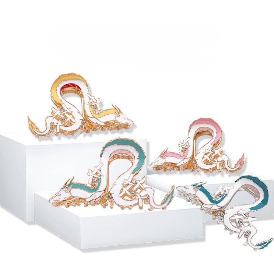 NC Cute Creative Cartoon Hair Claw Alloy Metal Dragon Hair Claws Japanese Fashion Claw Clip Hair Accessories for Women Girls