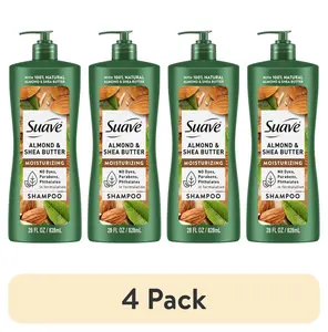 (4 Pack) Suave Professionals Almond + Shea Butter Moisturizing Shampoo, 28 Oz Suave Brands Company LLC