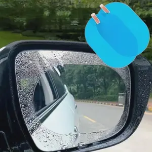 Car Rearview Mirror Rainproof Film Kit, Anti-Fog Transparent Membrane for Side Mirrors, Car Exterior Accessories, Easy Installation