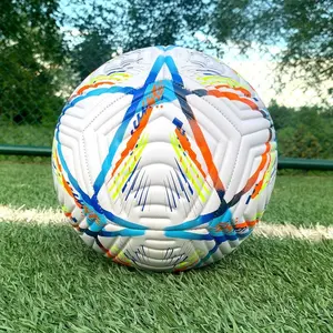 Official Size 5 Heat Sealed Soccer Ball, Durable Non-Slip PU Football, Ideal for Adult Matches & Great Gift for Family & Friends