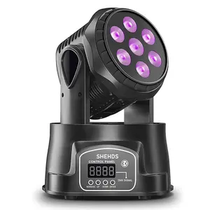 LED Moving Head Wash Light 7x18W RGBWA for DJ Night Club Show DJ Disco Stage Moving Head Light spotlight pc