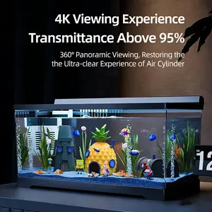 New 2026 Small Desktop Plastic Fish Tank, Anti-Drop Goldfish Aquarium, Eco-Friendly Fish Bowl, Living Room Decor, Easy Assembly