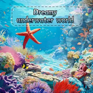 1pc Adult Coloring Book, Dreamy Underwater World Theme, 22 Pages, Ocean Life & Sea Scenes, Elegant Design, Perfect for Nature Lovers, Holiday Gifts