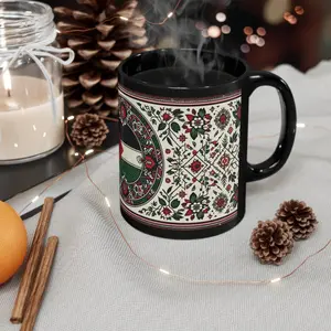 Garden of Heritage Mug, Palestinian Motif Ceramic Mug, Available in 11oz or 15oz