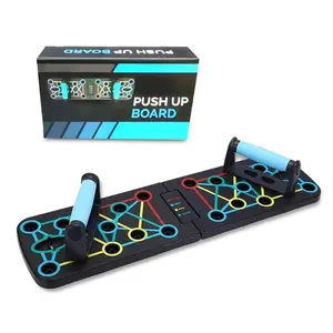 Foldable Push Up Board for Men & Women Portable 9 in 1 Multi Functional Push Ups Bars Handles for Floor Home Workout Equipment Fitness Accessories