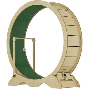 48" Cat Exercise Wheel – Large Indoor Running Wheel with 15" Extra-Wide Tread, Quiet Spin Technology, Supports Up to 45 Lbs