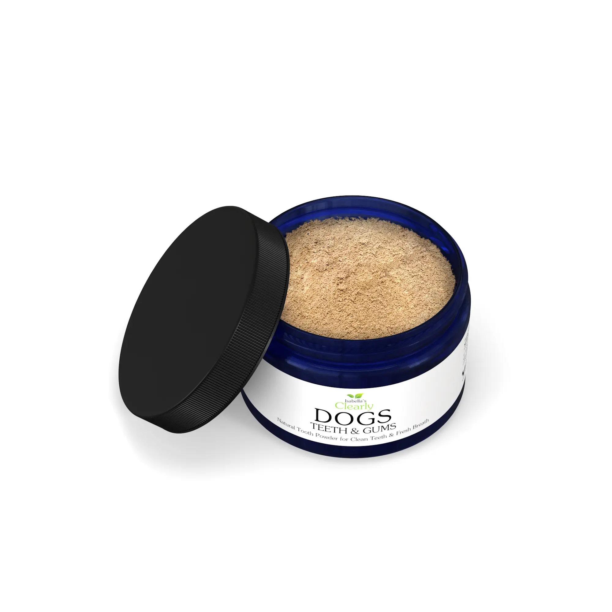 Dog Tooth Powder for Teeth Cleaning & Fresh Breath | Natural Dental Care for Dogs | Easy No Brushing Oral Care | Clean Ingredients, Vegan, Cruelty Free, Made in USA(TEETH & GUMS)