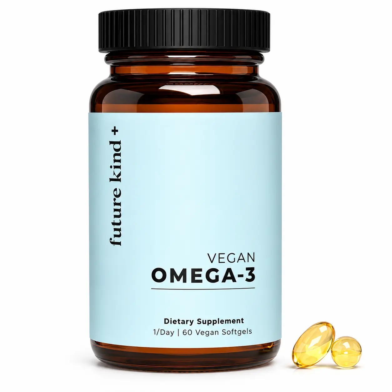 Vegan Omega-3 Supplement - 500mg DHA + EPA Algal Oil