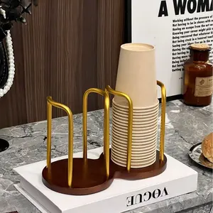 Practical Paper Cup Holder for Home and Coffee Shop, Multi-Functional Dispenser for Disposable Cups, Ideal for Storing Milk Tea and Coffee