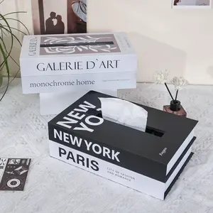 Rectangular Paper Towel Holder with Flip Cover, Two-Layer Design, Large Capacity, Modern Fashionable Storage Box, Tissue Dispenser for Living Room, Bedroom, Office