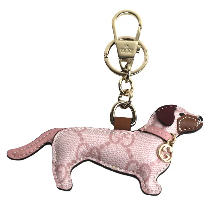 Pre-owned GUCCI Canvas Small Leather Goods GG Supreme Charm