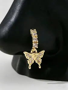 Butterfly Pendant C-Ring Nose Ring, Non-Piercing Elegant Jewelry Unisex for Men and Women, Perfect Gift for Mother's Day and Valentine's Day