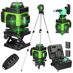 tripod with nivel a laser 16 Lines Laser profesional Level green line Self-leveling 360 autonivelant EU&US plug Laser Leveler Tool