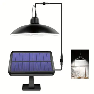 1 waterproof solar chandelier, outdoor solar LED light, with remote control decorative chandelier, retro wind solar light, barn lighting, indoor decorative light, camping outdoor light, suitable for gardens, terraces, doorways and other outdoor places