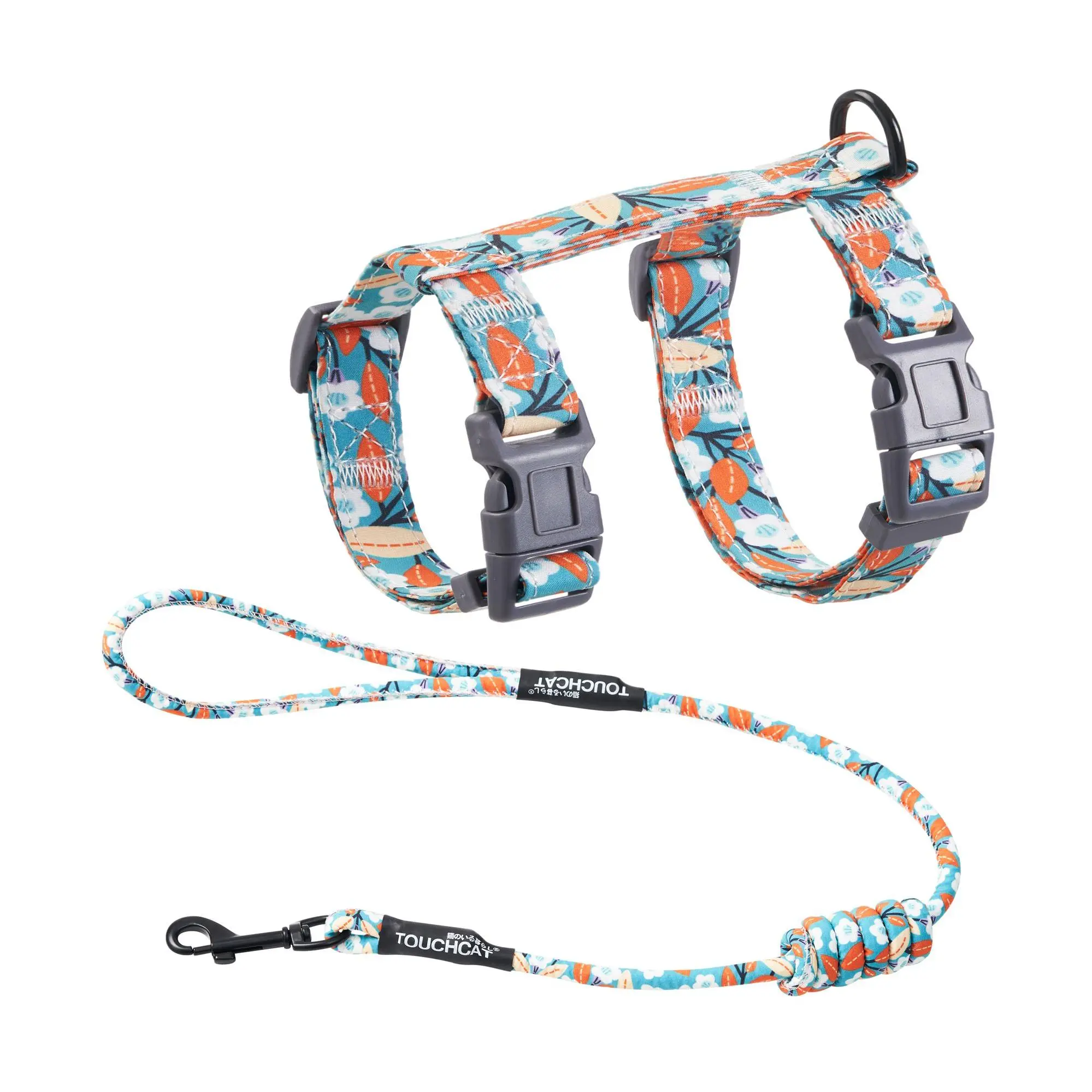Touchcat Patterned Fashion Cat Harness and Leash