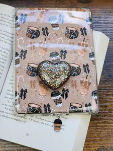 Kindle Glow Up Set (3pc) | Insert + Grip + Charm - Beige Cafe