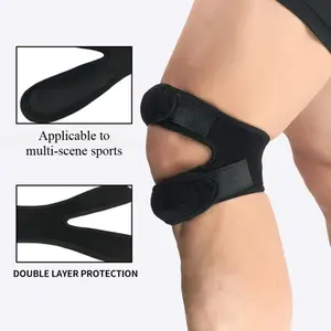 Knee Brace Patella Strap for Running Basketball Gym Workout Breathable Summer Men Women Sports Equipment Adjustable Support for Knee Pain Relief Fitness Hiking Cycling Outdoor Exercise Leg Wraps Protection