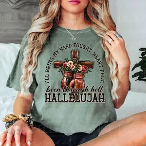 Hard Fought HallelujahShirt, I’ll bring my hard-fought heartfelt, Casual Style, Vintage Fashion, Classic Styles for Everyone