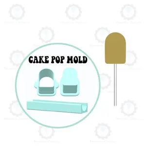 Popsicle Cake Pop Mold | Small 2in x 1.3in Deluxe Cutter, Popper, and Tray Option