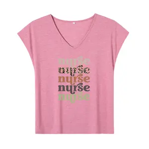 Breathable Sleeveless Crew Neck Vest with Alphabet Print – All-Season Comfort for Nurses and Medical Staff, Machine Washable Plus Size Workwear