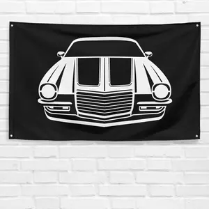 Unbranded & Handmade Vibrant Polyester 3x5 ft Chevy Z28 Banner, Car Enthusiast Gift for Grandpa-Dad, Man Cave Garage Wall Decor, Yard Sign Banner