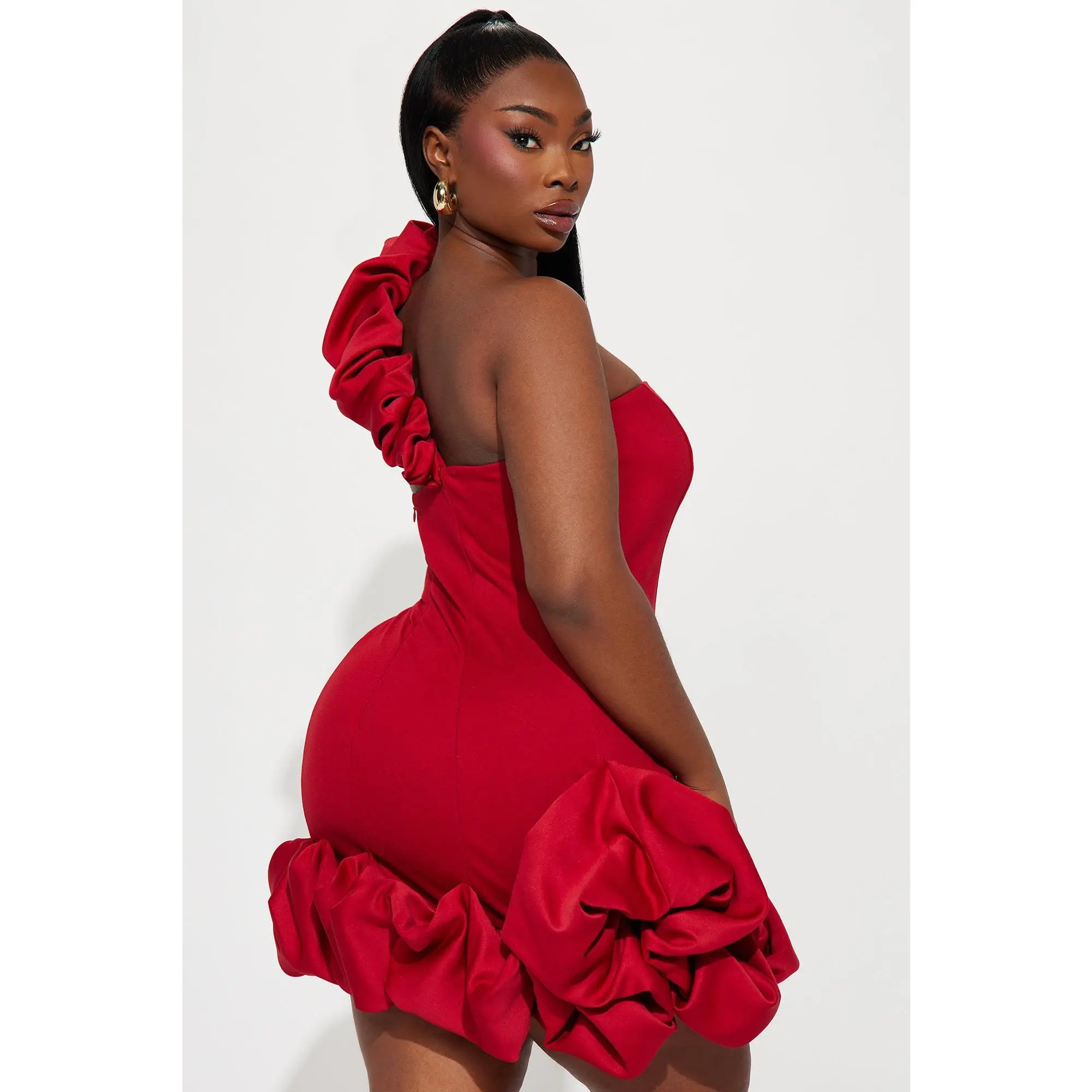 Wilma Ruffle Mini Dress - Red - TikTok Shop Wilma Ruffle Mini Dress - Red - TikTok Shop