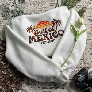 Embroidered Gulf of Mexico Sweatshirt Gulf Coast Shirt Texas Alabama Mississippi Florida Beach Shirt Mexico Gift for Mexico Lover Gulf of Mexico