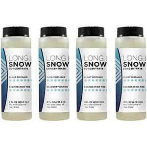 Flakes Snow Machine Fluid, Long-Lasting Formula Snow Fluid with 75+  Float/Drop, Makes 4 Gallons