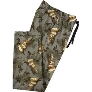 Drake Waterfowl Camo Pajamas Pant Flying Duck, Outdoor Hunting Pajamas, Gift For Dad, Gift For Men