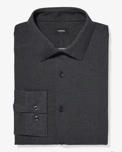 Express Slim Mini Dot Stretch Modern Tech 1MX Dress Shirt
