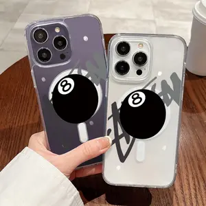 Fashion Brand billiards number 8 Phone Case For Apple iPhone 16 15 14 13 12 11 XS X XSMAX  Pro Max Plus Colorful Fashion Cover