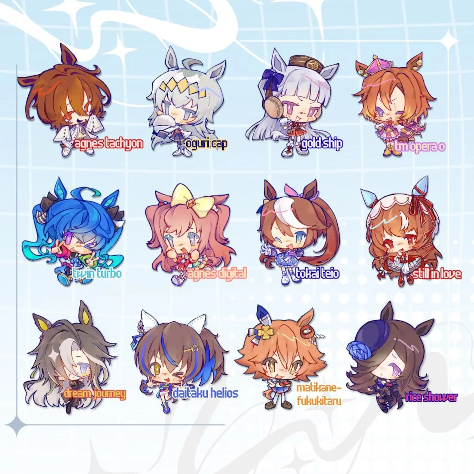 Uma Musume Acrylic Keychains