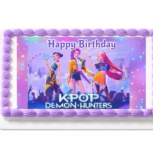 Image printed on edible sugar paper sheet for decorating cakes. 8x10 inch