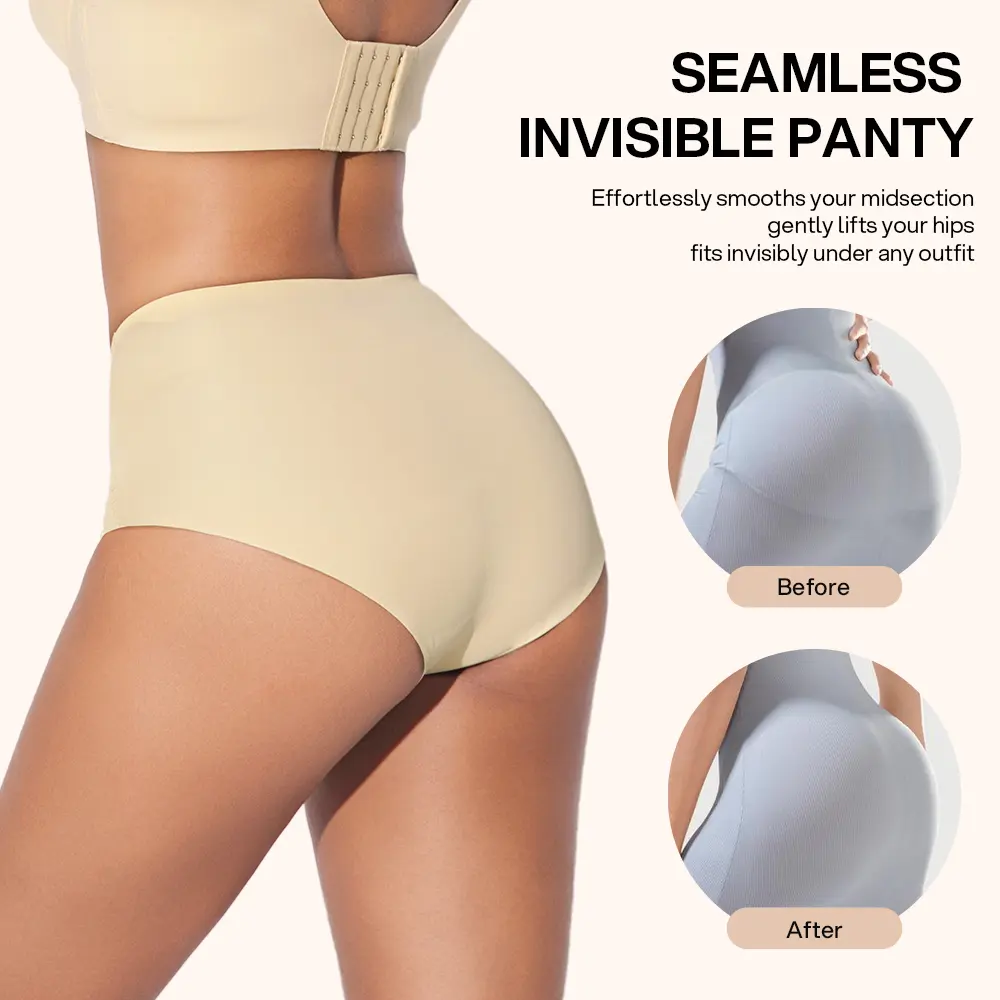 LILYLOVE Women's 7-Pack Multicolor Basic Seamless Panties Set - Mid Waist, Casual Knicker, Seamless Breathable Fabric, Comfy Innerwear, Granny Panties, Stress-Free Everyday Wear, Wedding Use, Holiday, Seven Pieces