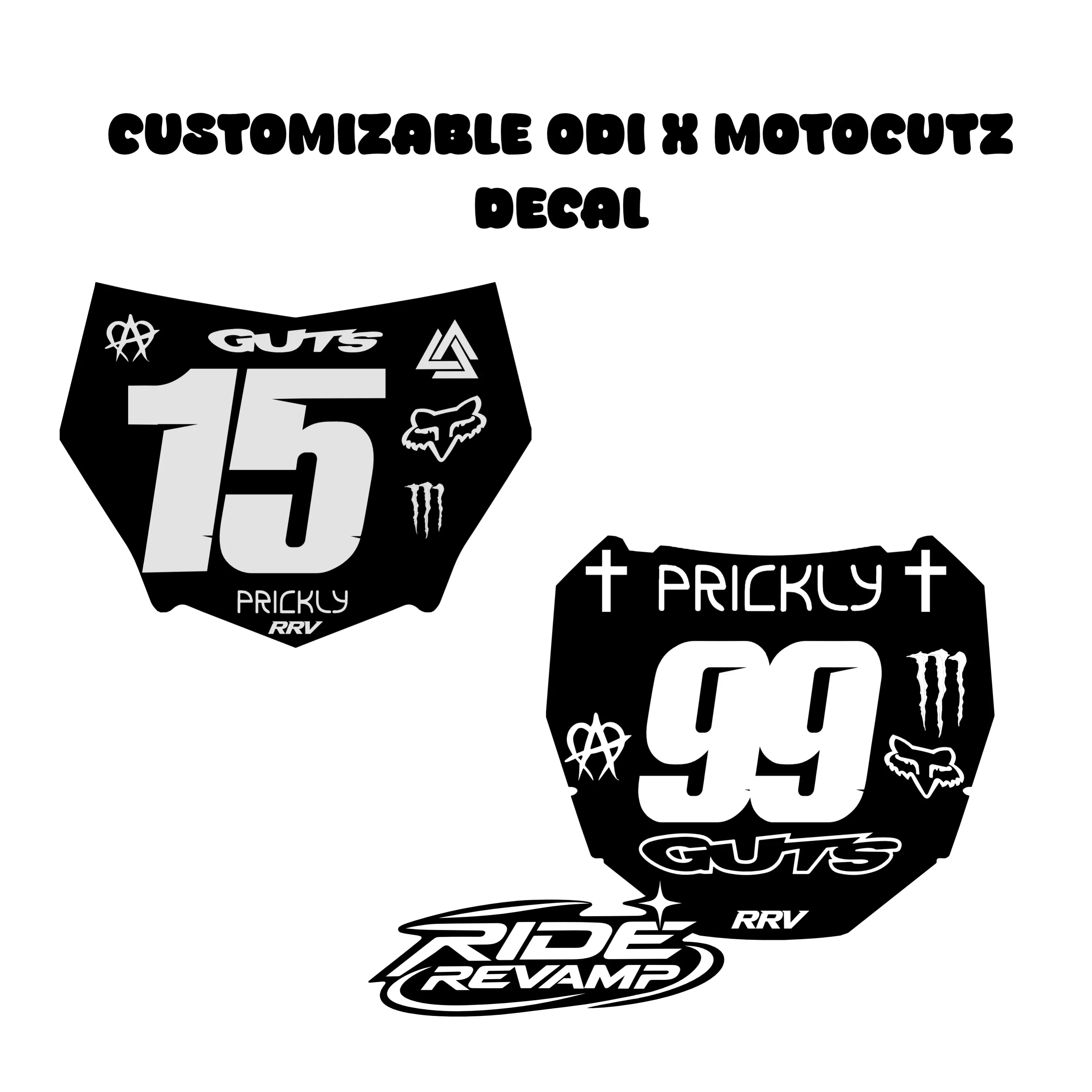 Odi x Motocutz Plate Decal